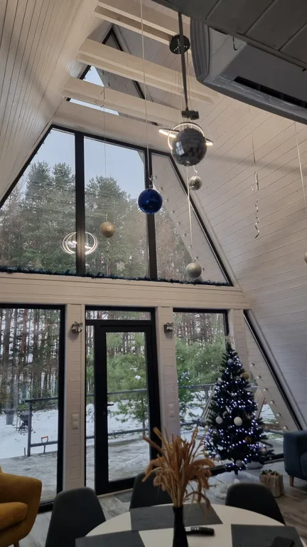 Коттедж Коттедж А-фрейм на берегу Можайского водохранилища — Можайск