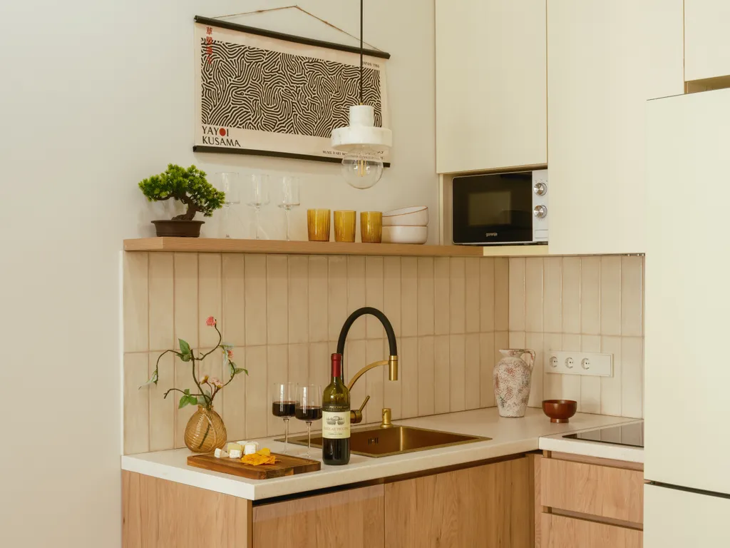 Квартира Japandi in Meridian — Алматы