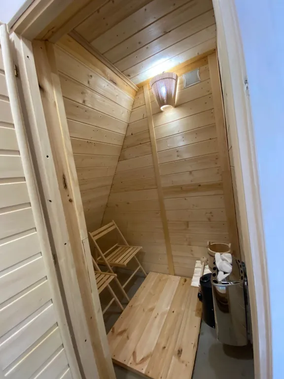Дом A-frame с сауной