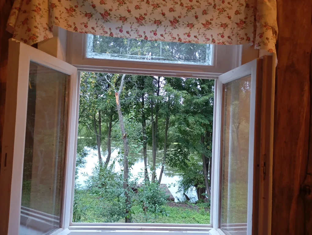 Изба с уютом детства, деревенский дом с баней и русским бытом