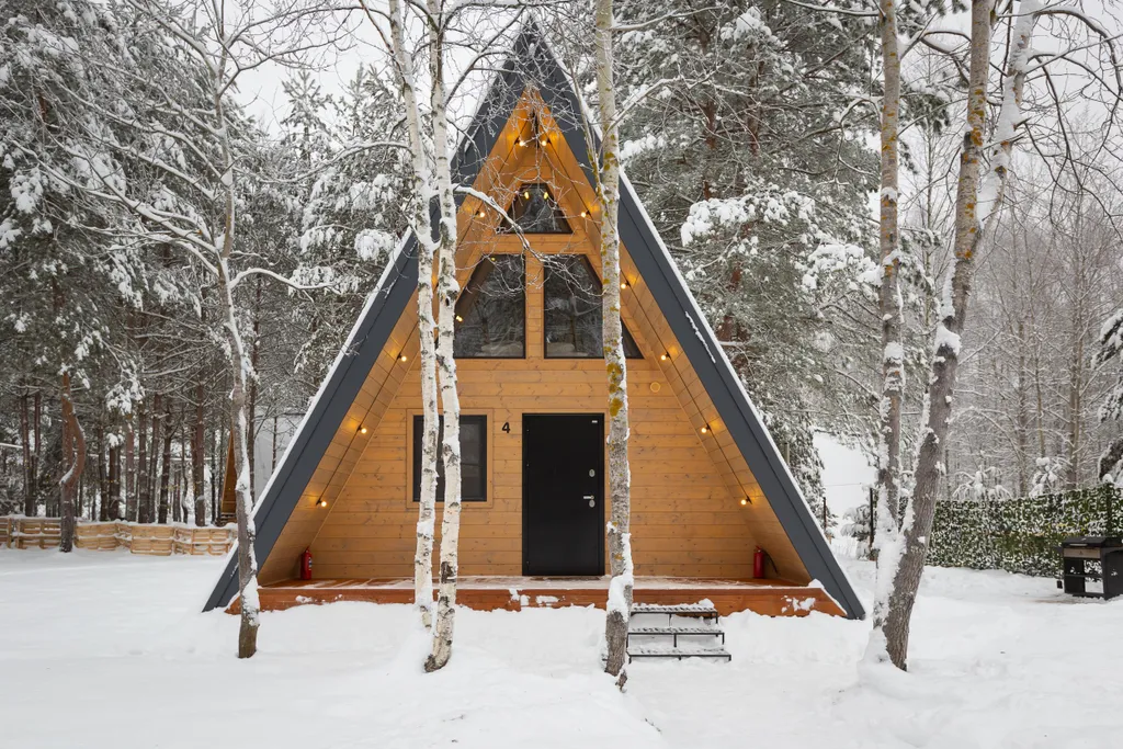 Коттедж Домик 4 A-Frame с купелью 60 м2 — аренда посуточно в Красный Огорок