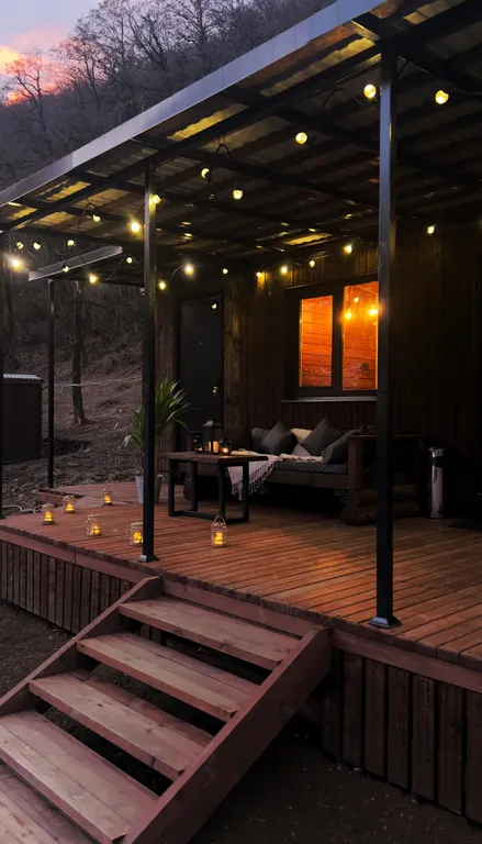 Коттедж Дом-глэмпинг с видом на горы — Эсто-Садок