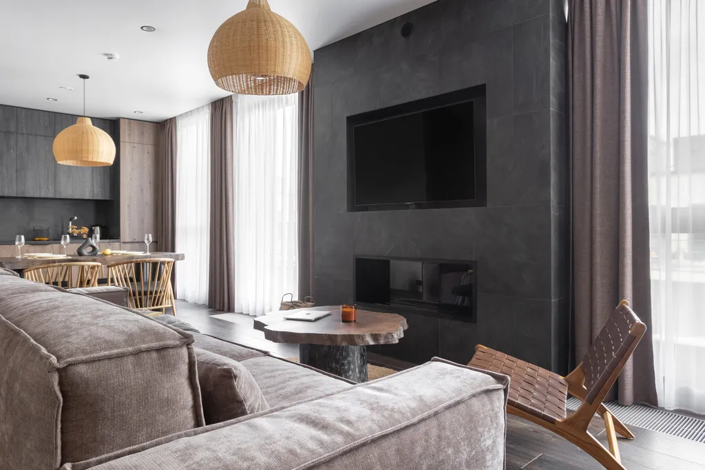 Просторный апартамент Рустик