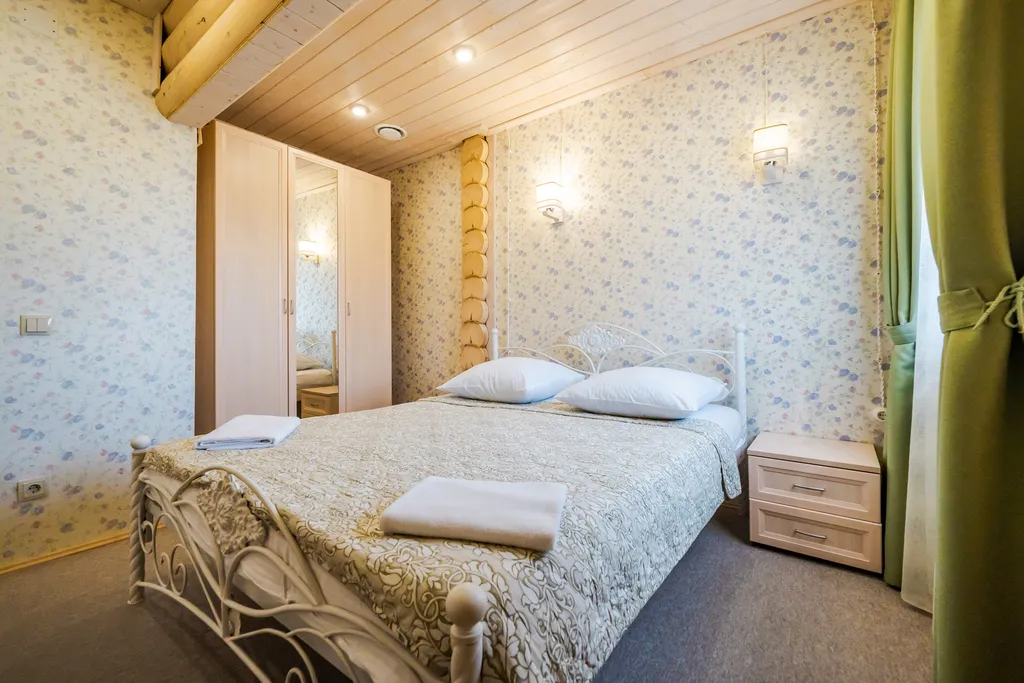 Уютные апартаменты 75 м² c 3-мя спальнями в деревянном доме