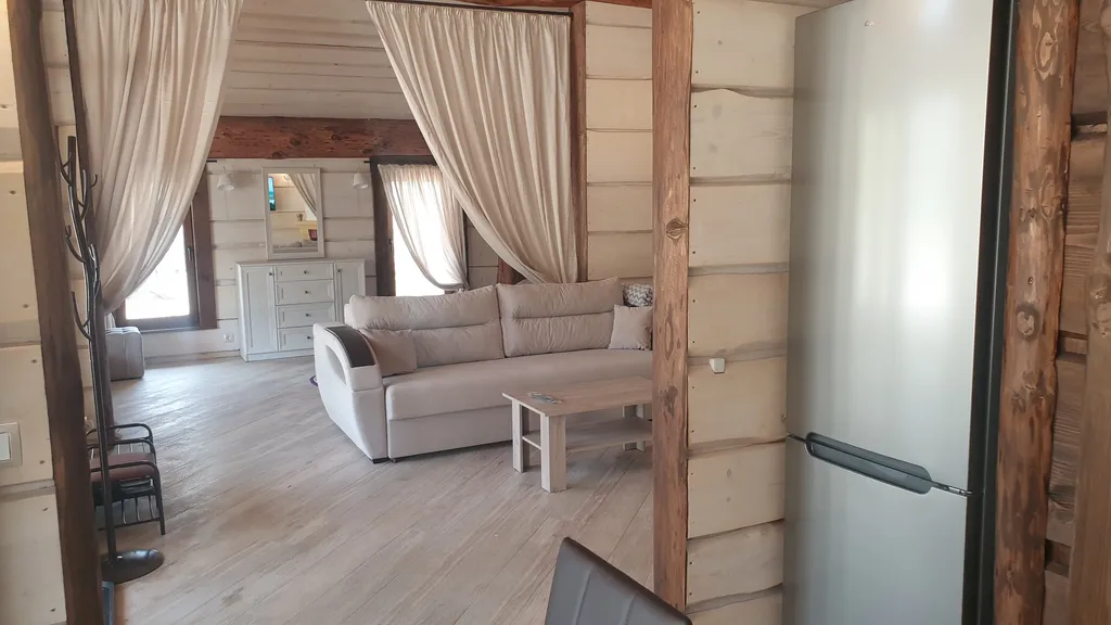 Дом с панорамными окнами с купелью