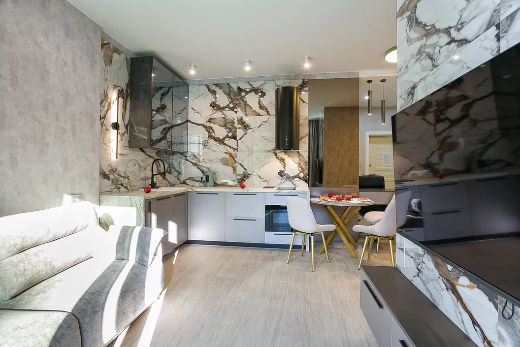 Однушка с террасой на парк возле моря в Скай плаза