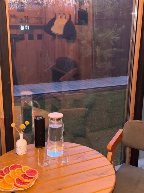 Дом с баней и горячим чаном