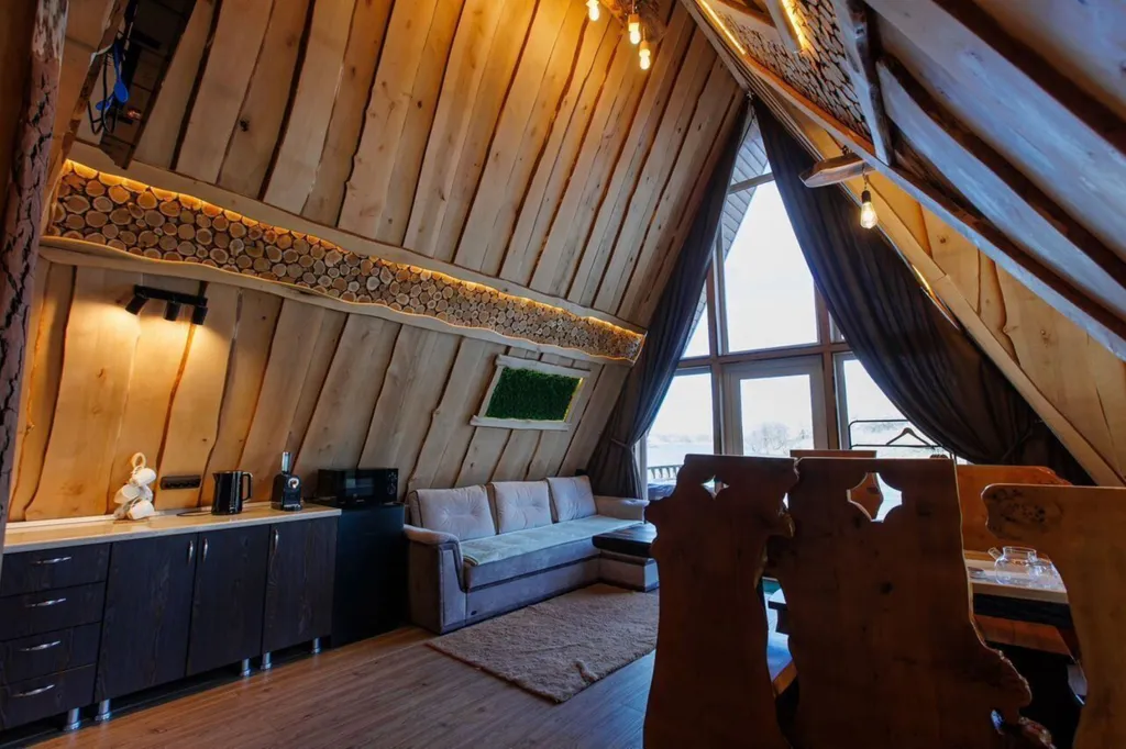 Коттедж Дом с баней и чаном с видом на озеро — Лабинск