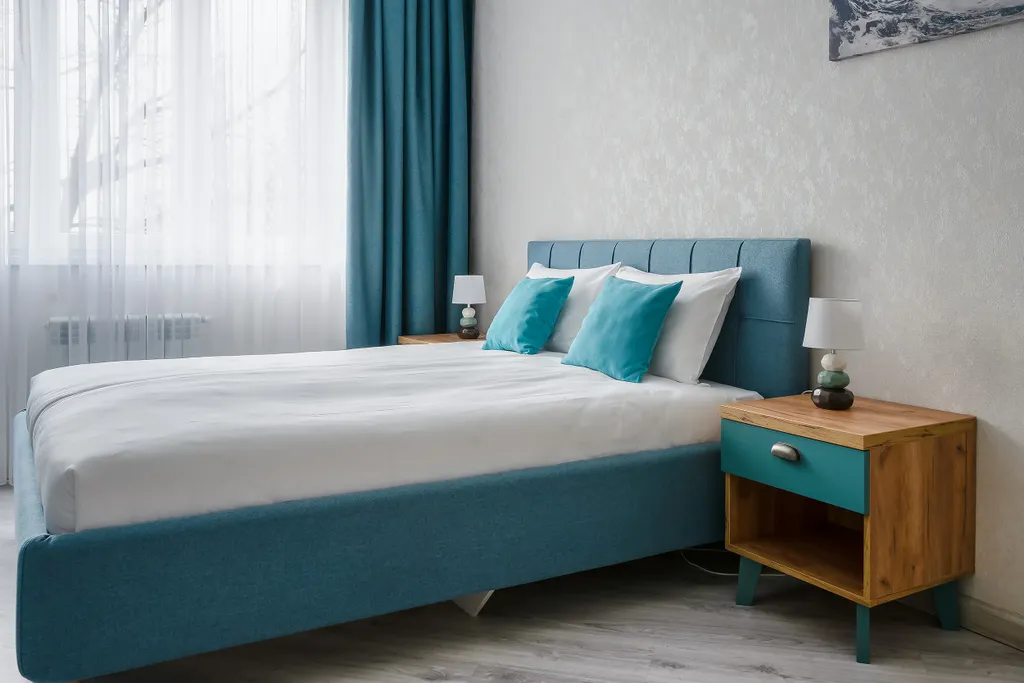 Квартира Уютна квартира Pavlov "Лазурь" с ванной и балконом — Калининград