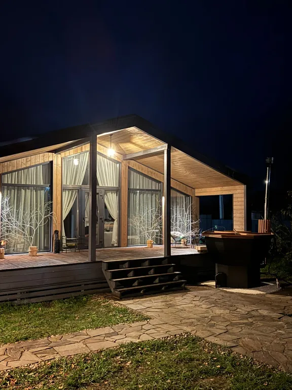 Уютный дом с чаном и баней