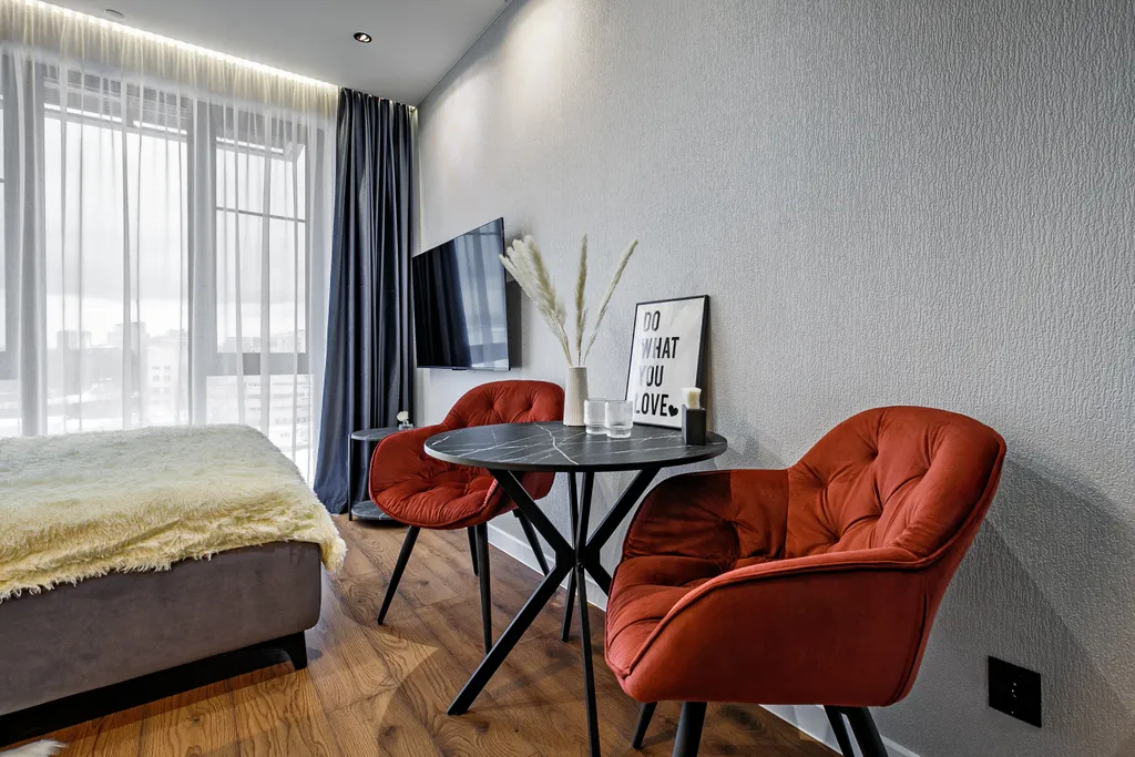 Квартира Квартира Уютная студия для двоих с большой кроватью, кухней и кондиционером — Москва