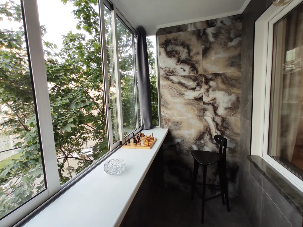 Квартира в Лефортово Вид на Деревья Лоджия