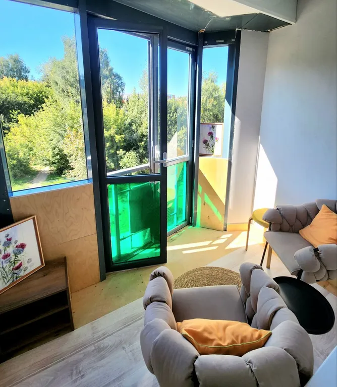 Атмосфера уюта с видом на парк