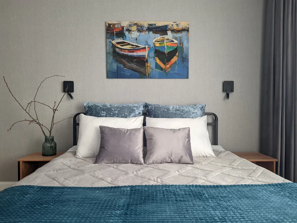 Уютная квартира с красивым видом на город и Волгу