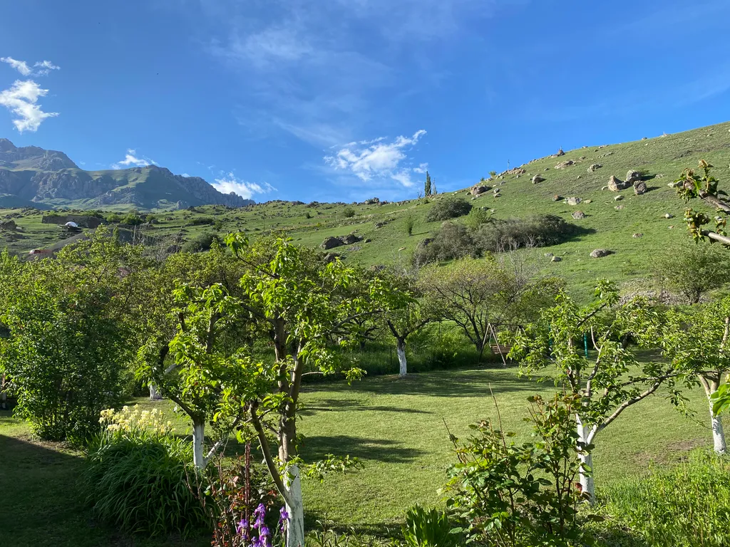 Дом с большим бассейном с подогревом и уютной банькой