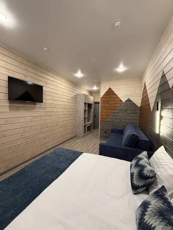 Коттедж для всей компании с видом на лес