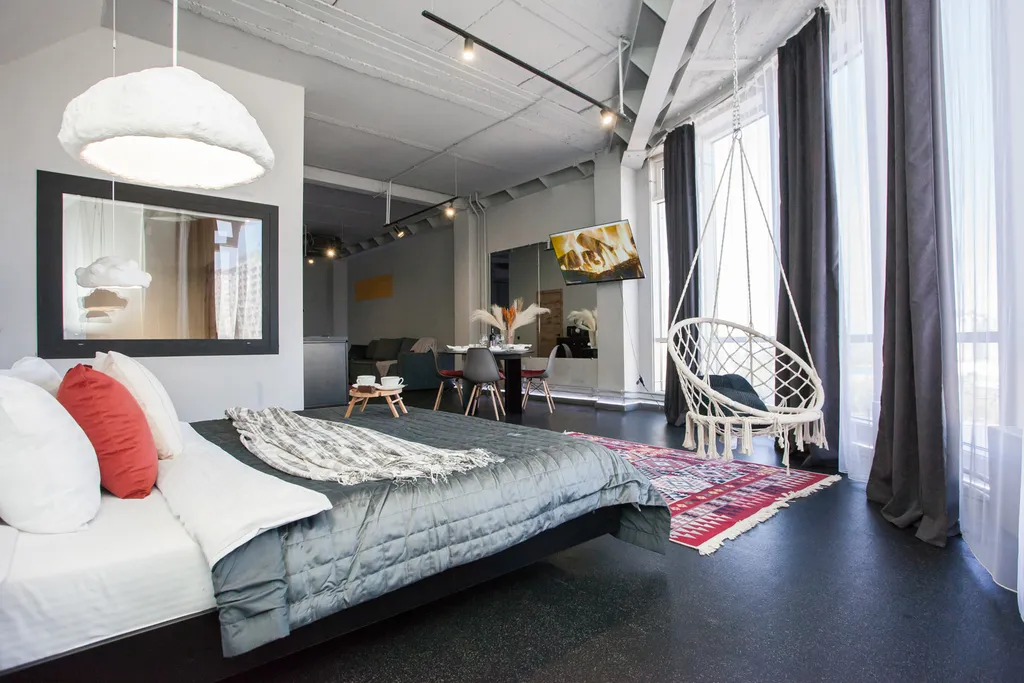 Квартира Апартаменты с панорамным окнами с видом на город — аренда посуточно в Новосибирск