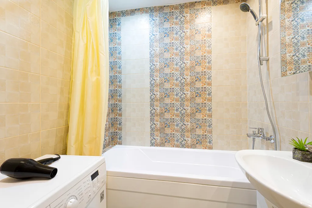 Радужная квартира недалеко от залива, гостиничный сервис, кондиционер