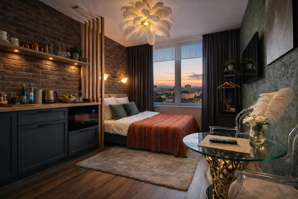 Квартира Квартира Современная студия в новом доме с видом на город — Ярославль