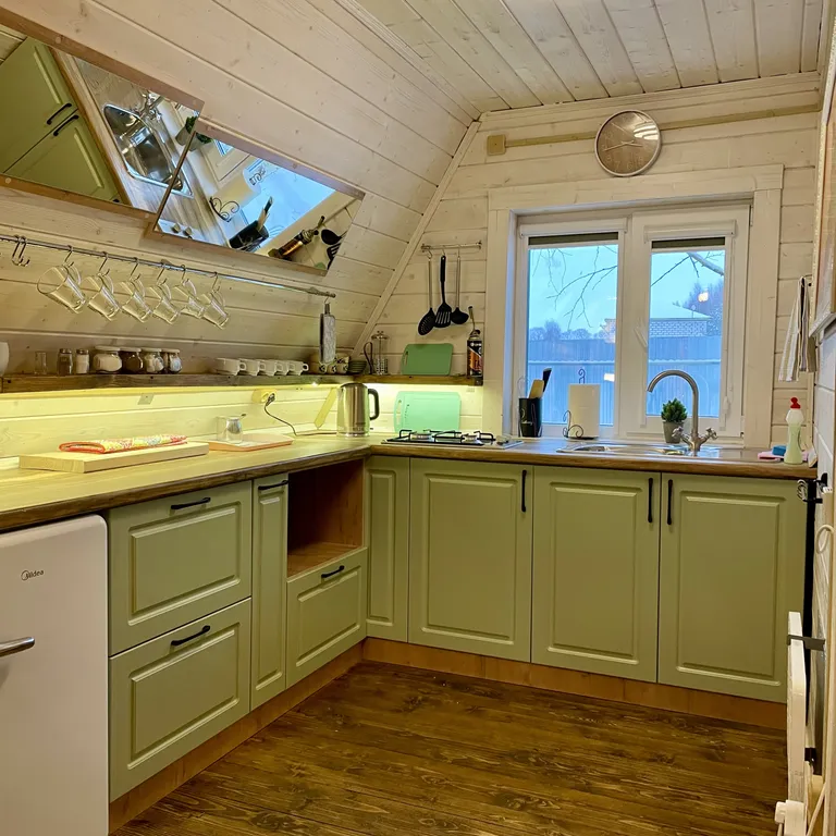 Уютный коттедж в стиле A-Frame