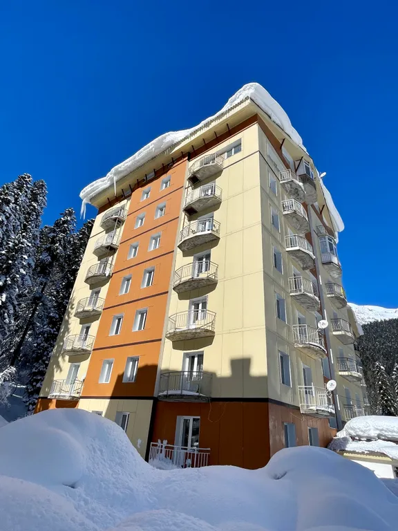 Уютная студия с видом на лес.