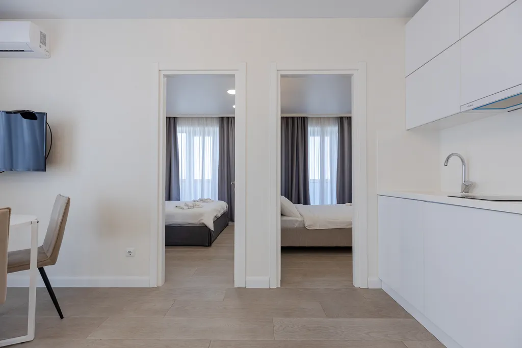 Двухкомнатные апартаменты с видом на море