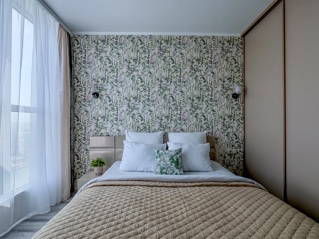 Квартира с евроремонтом, вид на город и реку