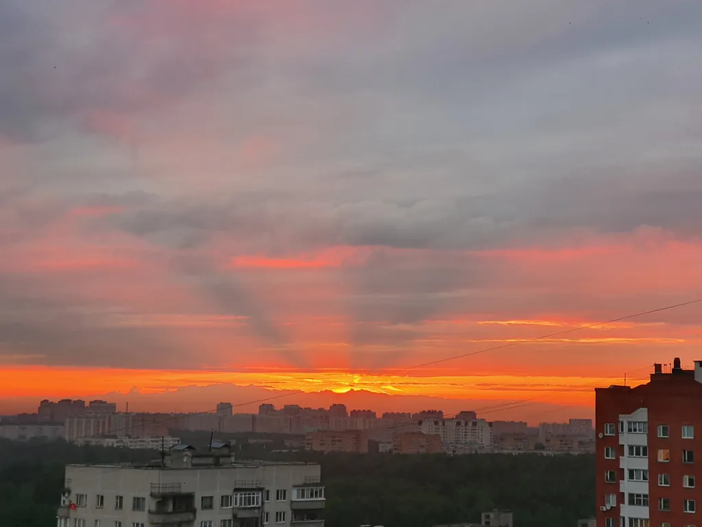 Уютная квартира с красивым видом на закат