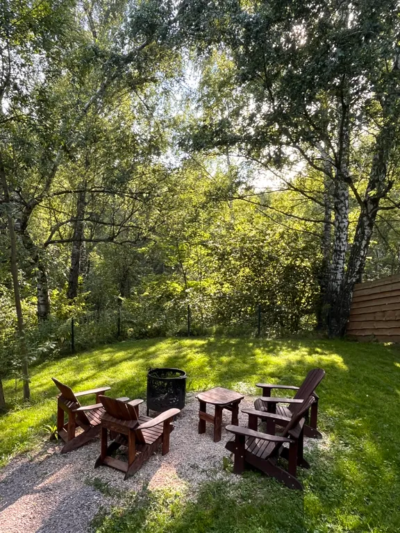 Треугольный домик Авро с баней и чаном в Чкалов Дача