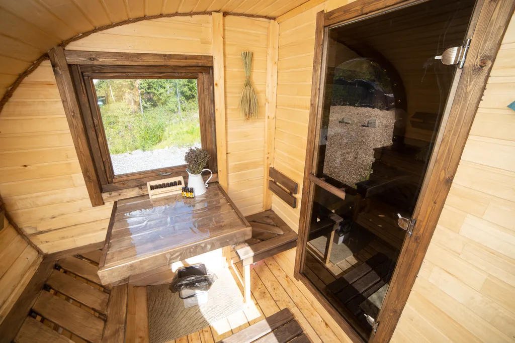 Сказочный дом для отдыха с панорамной банькой на дровах Hygge House