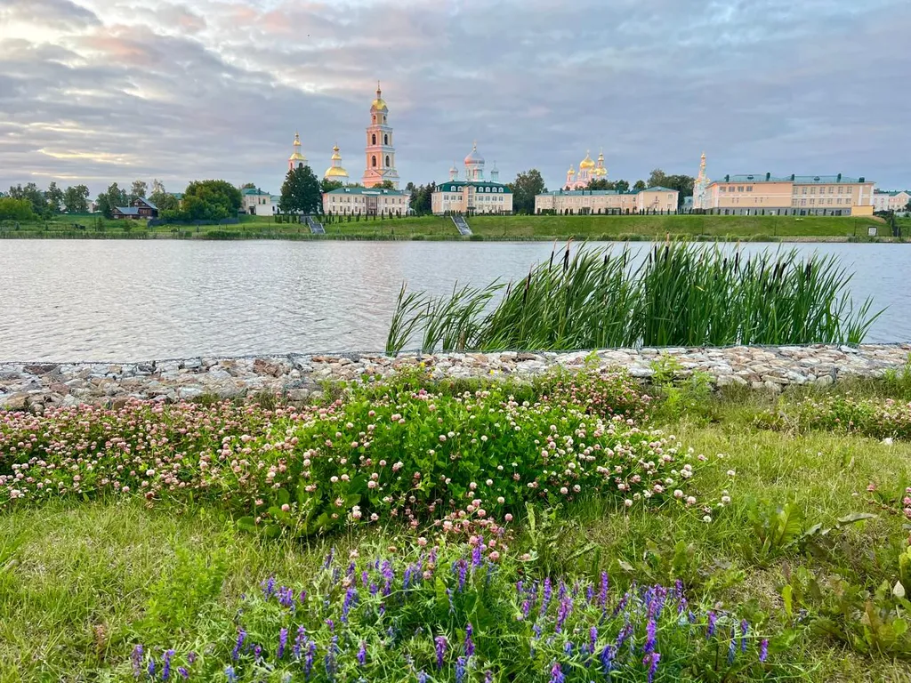 Дом Под Покровом на тихой улице с видом на монастырь