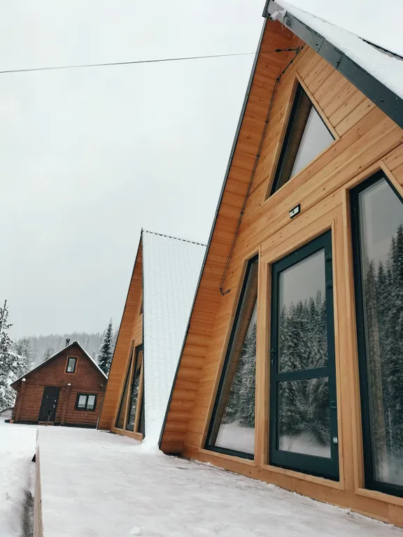 Коттедж Коттедж А-фрейм 2 Таёжная романтика — Таштагол