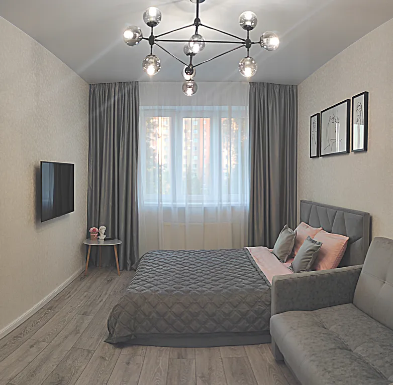 Квартира с современным ремонтом и мебелью рядом с Шереметьево