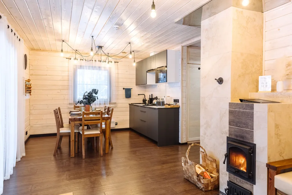 Коттедж Кивач с сауной и видом на озеро