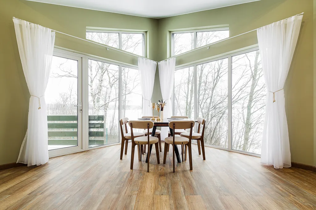 Коттедж Светлый панорамный коттедж с видом на озеро — Санкт-Петербург