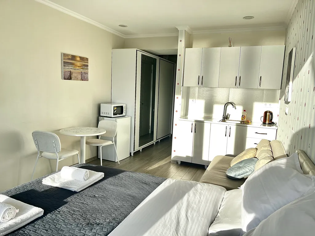 Квартира с видом на закаты и зеленый парк Orbi Beach Tower