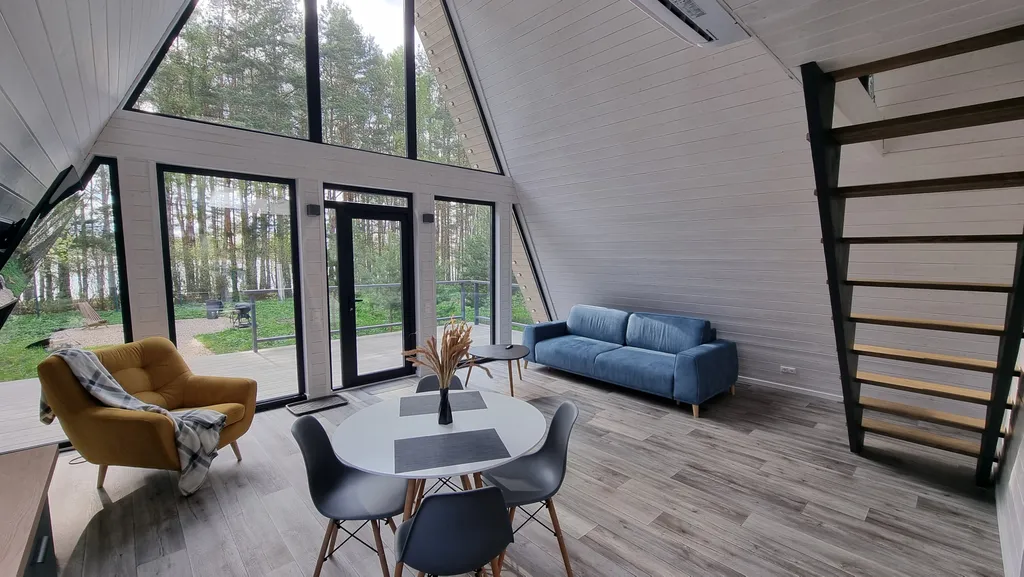 Коттедж Коттедж А-фрейм на берегу Можайского водохранилища — Можайск