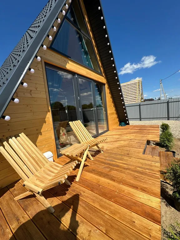 Уютный А-фрейм №1 у озера