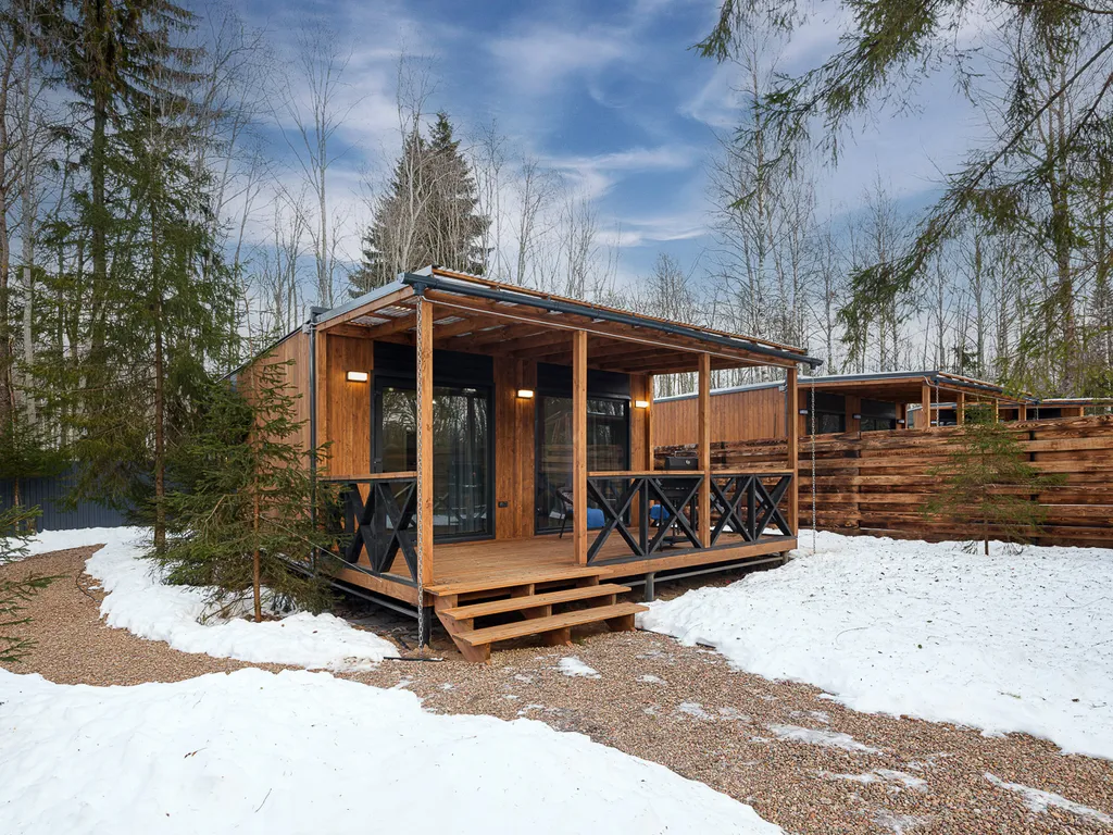 Коттедж Уютный дом Шишкин Плейс в лесу с чаном и баней — аренда посуточно в Новожилово