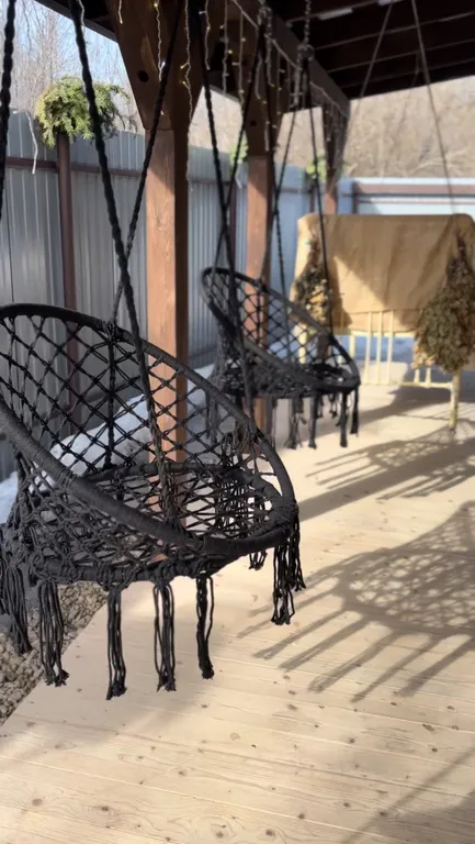 Загородный дом с баней и чаном