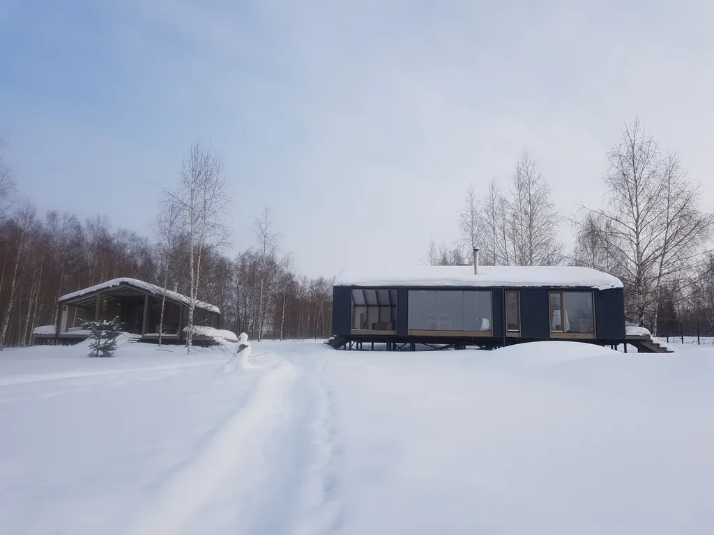 Коттедж Прекрасный дом с витражным остеклением в тихом уютном месте — Введенская Слобода