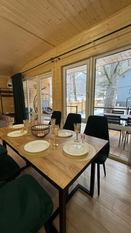 Коттедж Шале одноэтажное с видом на горы и лес — Архыз