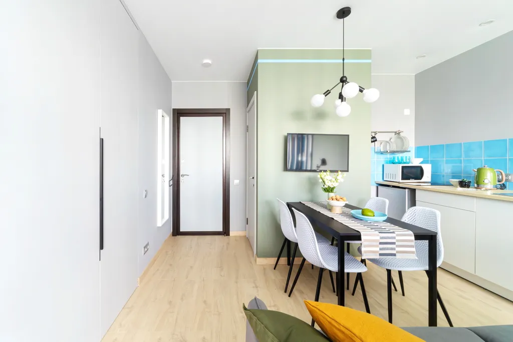 Апартамент с панорамными окнами на 11 этаже