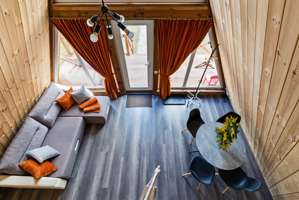 Афрейм (дом-шалаш) ОСЕНЬ с баней