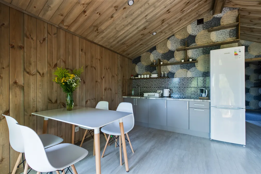 Барнхаус ВЕСНА с камином и баней