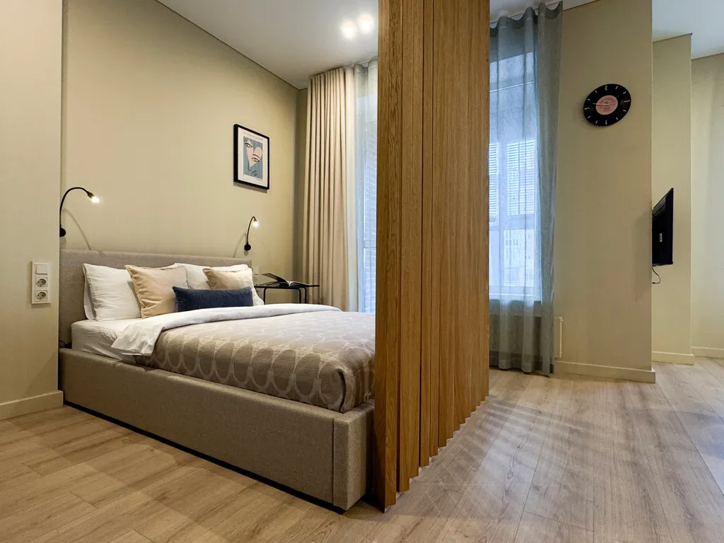 Квартира Студия в центре с балконом и стильным дизайном — аренда посуточно в Тюмень