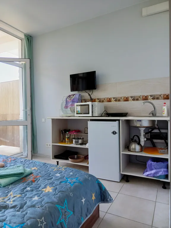 Уютная студия с видом на море