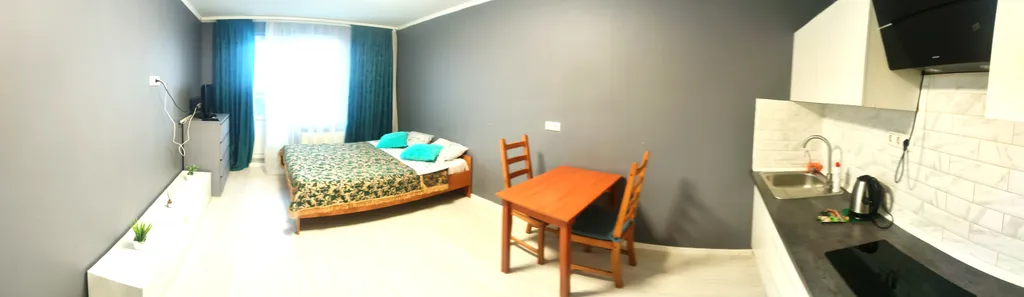 Студия с балконом в скандинавском стиле