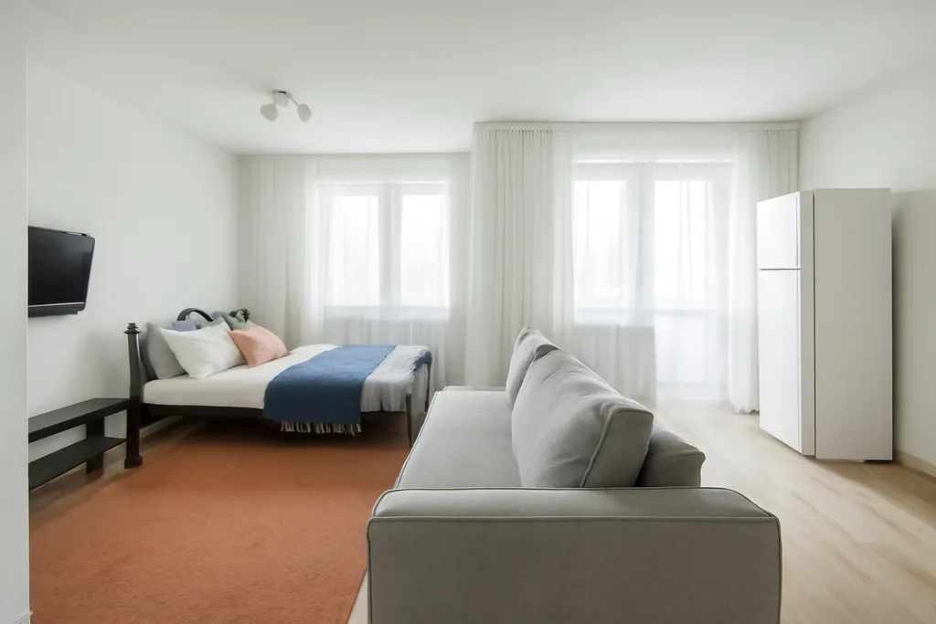 Квартира Просторная студия для семейного отдыха — аренда посуточно в Омск