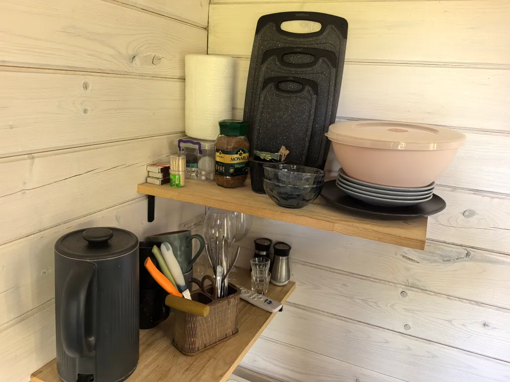 Прямоугольный дом с баней и чаном